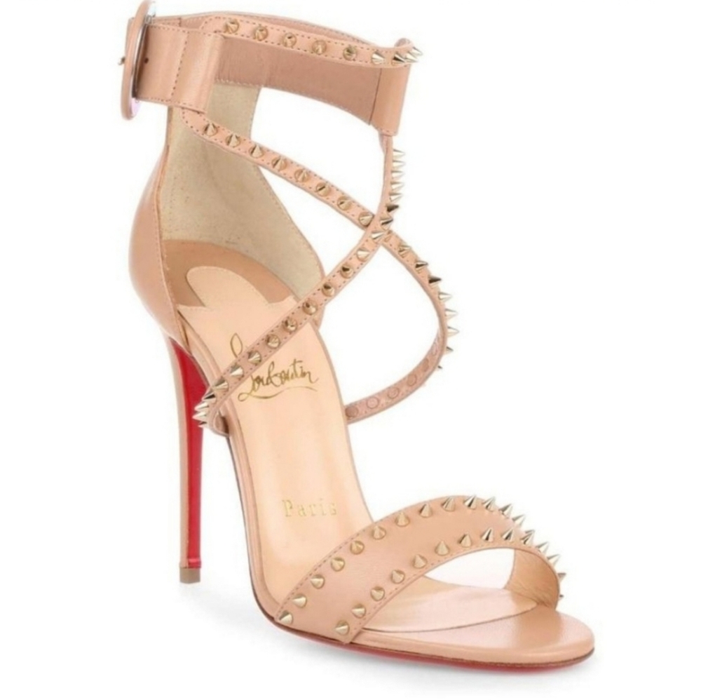 Christian Louboutin Choca Cross Spiked Heels